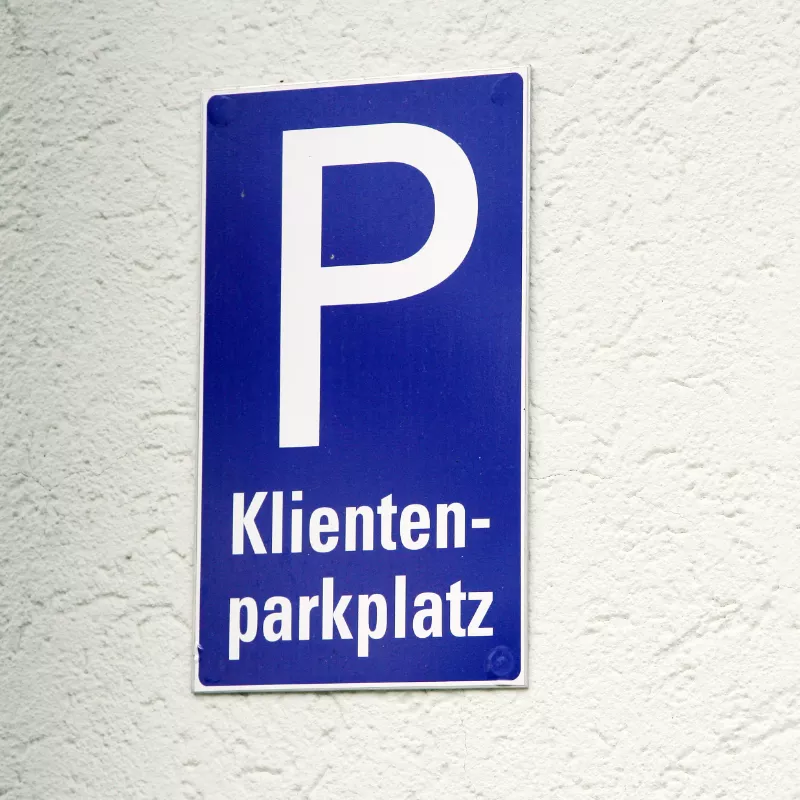 Parkplatzschild